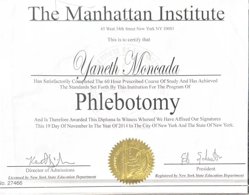 Certificate - Esthetician License